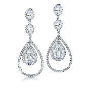 earrings with diamonds and cut glass